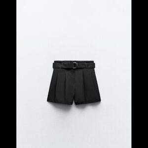 Zara Black High Waist Women's Shorts